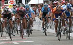 Oscar Freire gewinnt die erste Etappe der Tour de Suisse 2008 vor Kim Kirchen